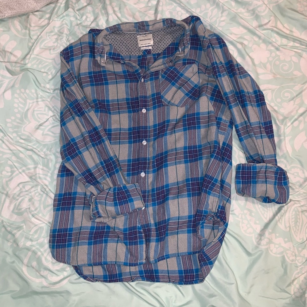 Blue plaid flannel🍂